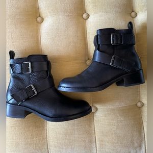 EUC Gentle Souls Best Of Leather Moto Bootie Boots * Black * 7